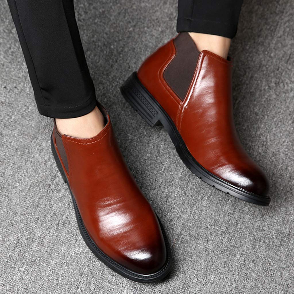 Amazon.com: Men's Chelsea Boots, Winter High Tops Business Leather